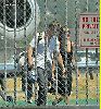 Angelina Jolie and Brad Pitt picture as they are on the runway of Burbank airport on August 26th 2006