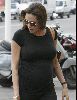 Angelina Jolie pregnant picture wearing a black top and pants