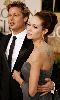 Angelina Jolie and Brad Pitt at the 2007 Golden Globe Awards