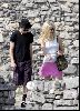 avril lavigne and Deryck Whibley at their honeymoon