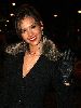 Jessica Alba old photo wearing a black fur coat