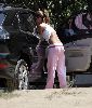 Jessica Alba walking her dog in Hollywood hillls on August 30th 2006